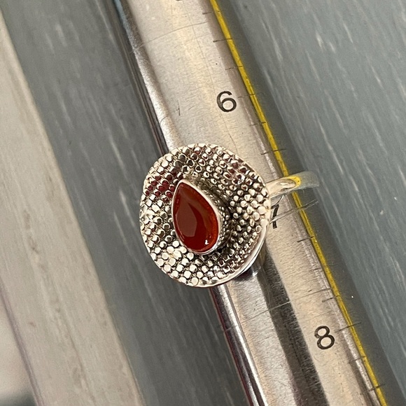 🌟Carnelian Sterling Silver Ring - Picture 10 of 10